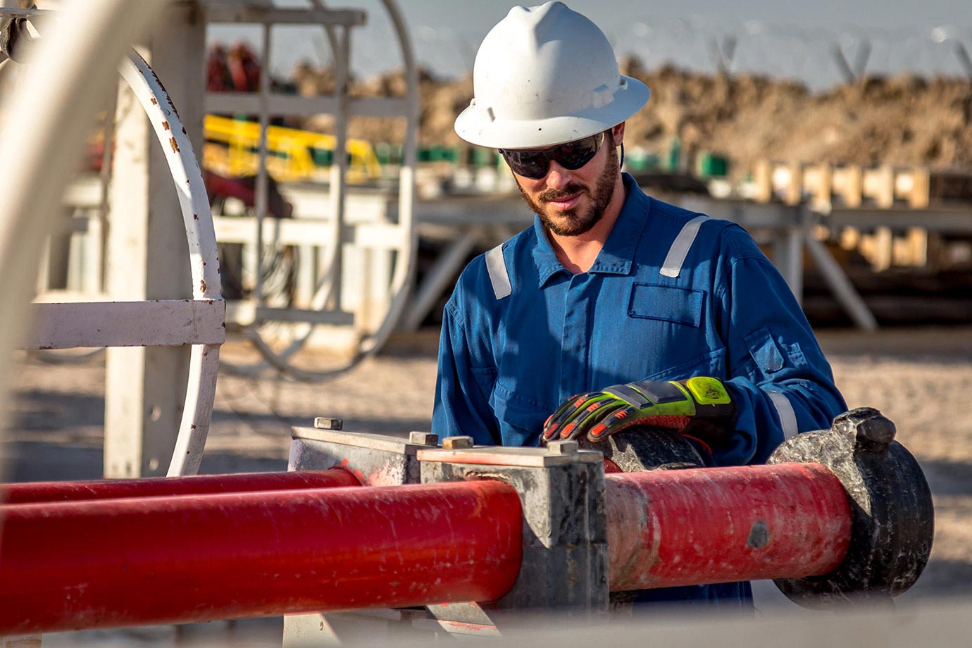 construction worker pipes outside istock 888540658